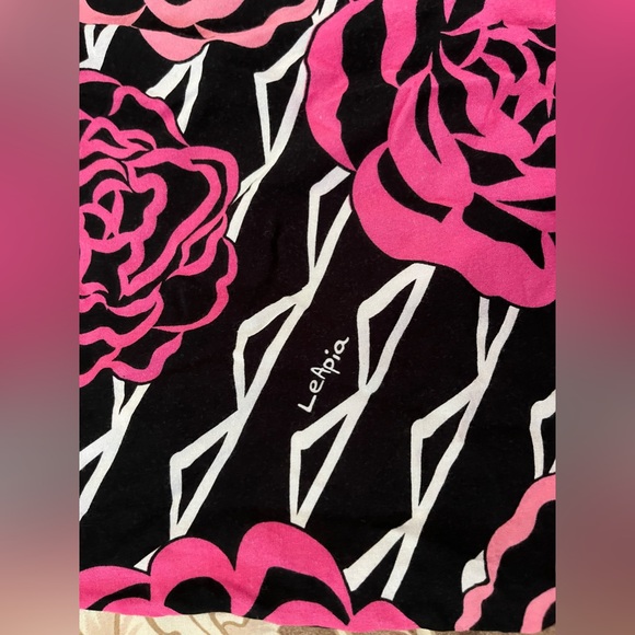 Missing Polynesia Girls Size Large Floral Tribal Print Dress - Picture 2 of 8